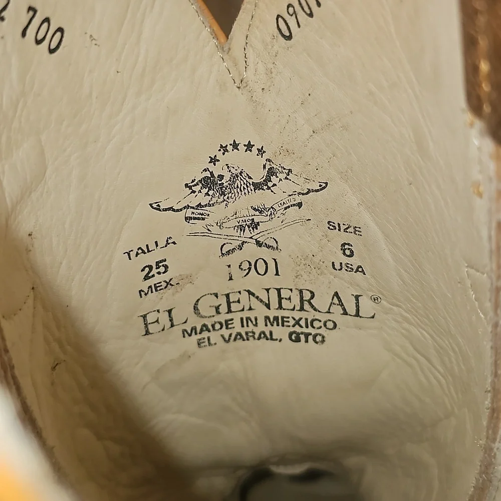 El General Western Boots New